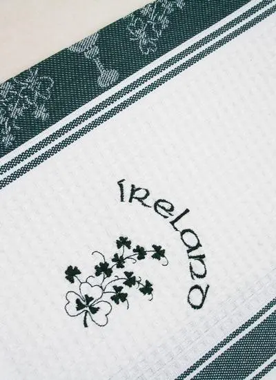 Ireland Embroidered Kitchen Towels Set of 2